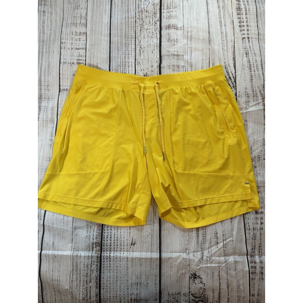 Lululemon License To Train Shorts Mens XXL 7” Linerless Yellow